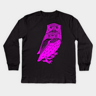 2 owls Kids Long Sleeve T-Shirt